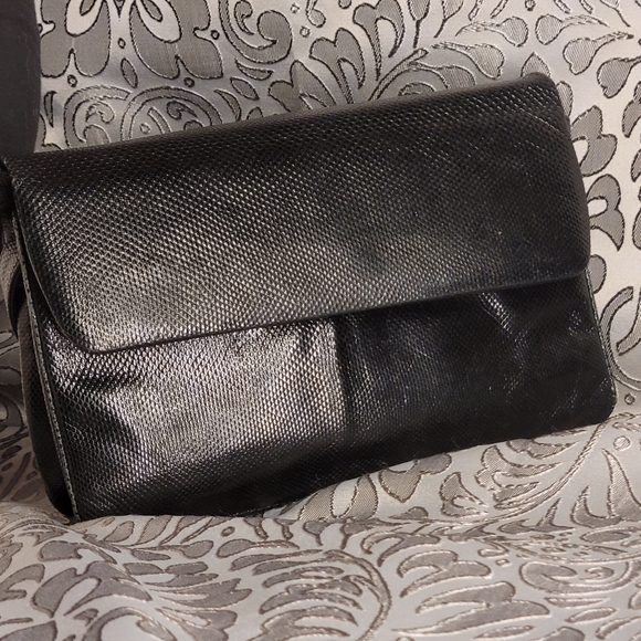 Vintage Authentic Judith Leiber snake skin cross body purse - Picture 11 of 14